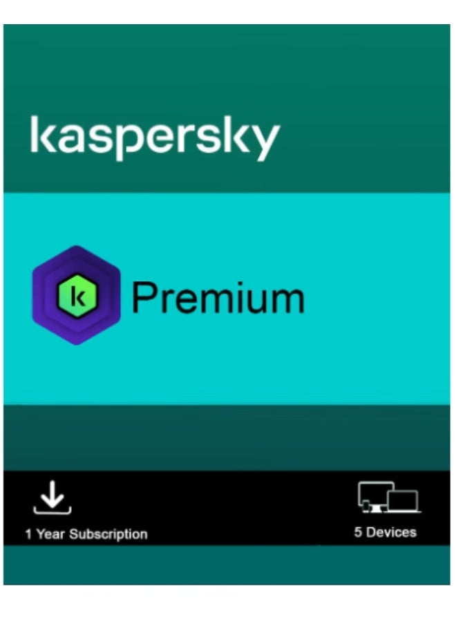 كاسبرسكي بريميوم | 5 أجهزة 1 سنة | ترخيص رقمي | توصيل في نفس اليوم